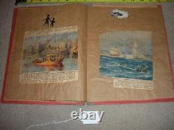 VERY RARE VINTAGE Antique Christmas Santa Claus Picture Book HOME MADE