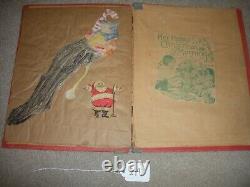 VERY RARE VINTAGE Antique Christmas Santa Claus Picture Book HOME MADE