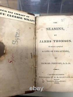 VERY RARE edit. Antique Book 1814 The Seasons by James Thomson, Samuel Johnson
