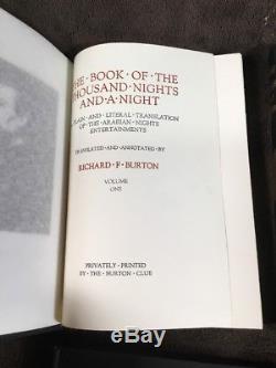 VG++ ARABIAN NIGHTS Complete Set FINE BINDINGS by Richard Burton Rare Antique