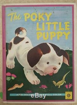 VINTAGE 1963 THE POKY LITTLE PUPPY A Big Golden Book In Full Color Rare