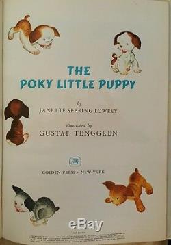 VINTAGE 1963 THE POKY LITTLE PUPPY A Big Golden Book In Full Color Rare