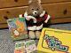 Vtg 80s Teddy Ruxpin Bear 4 Cassette, 3 Books, Puzzle Tested Works! Rare Toy
