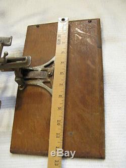 VTG ANTIQUE 19th C 1800's RARE TWO VOLUME BOOK HOLDER ADJUSTABLE STAND with OAK