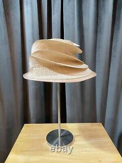 VTG London Designer Jo Buckler Book Piece very rare pleated Princess church hat