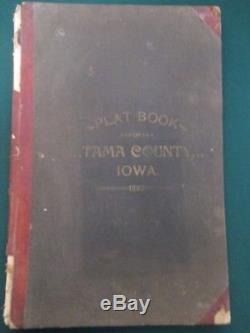 Very Rare 1897 Plat Book and Business Directory Tama County Iowa Atlas Map Book