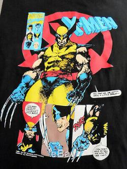 Very Rare 90's Vintage X-Men Wolverine Comic Book T Shirt Large VGC 100% Cotton
