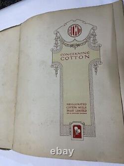 Very Rare Antique Book Concerning Cotton, Amalgamated Cotton Mills Trust Ltd