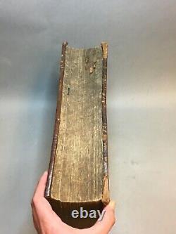 Very Rare Antique Russian 19 Century Leather Huge Orthodox Book Moscow