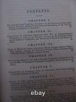 Very Rare Early 1842 Antique Book, HISTORY OF THE JEWS, Captivity -Present, GIFT