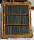 Very Rare! Intact Antique Bookshelf/set Of 101 Little Leather Library Classics
