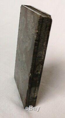 Very rare 19thC Carved Fossil Mable Book Paperweight