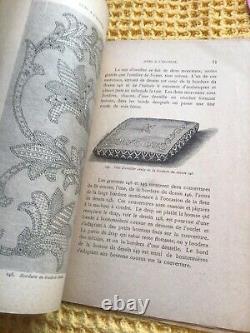 Very very Rare Antique 1870 Irish lace patterns 149 Engravings book Paris