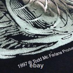 Vintage 1997 Spawn Cygor Todd McFarlane Comic Book Promo Shirt Rare Release L