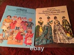 Vintage 24 Rare Paper dolls Book Sets Lot Large Variety Unused Great Price
