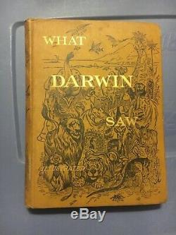 Vintage Antique Book WHAT DARWIN SAW 1879 Illustrated 1st Or Early Edition Rare