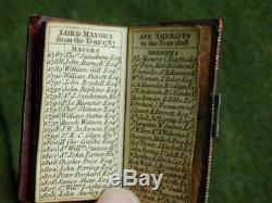 Vintage Antique rare British 1808 Miniature Book Almanac King Queen Sheriff