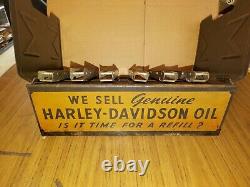 Vintage Harley Davidson Dealer Countertop Service Parts Manual Book Rack Rare