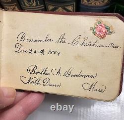 Vintage Rare 1880s Signature Autograph Album Massachusetts Antique Victorian 4