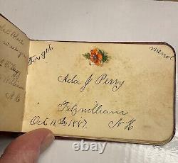 Vintage Rare 1880s Signature Autograph Album Massachusetts Antique Victorian 4