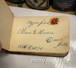 Vintage Rare 1880s Signature Autograph Album Massachusetts Antique Victorian 4