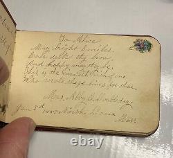 Vintage Rare 1880s Signature Autograph Album Massachusetts Antique Victorian 4