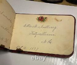 Vintage Rare 1880s Signature Autograph Album Massachusetts Antique Victorian 4