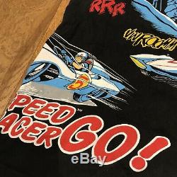 Vintage Speed Racer Graphic Tee Shirt Comic Book Movie Rare 90s Cartoon Medium