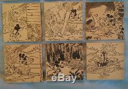 Vintage antique 1930s Disney Mickey mouse rare Calex big little book cards