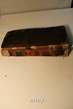 Vintage antique Accounting ledger 1840's, 1800's, Large 15 rare book has damage