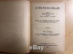 Vtg Antique 1901 Is The Negro A Beast Book Illustrated William G Schell Rare