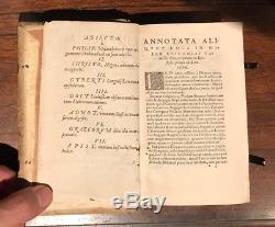 WOW! Gutenberg-Era Rare Medieval Book Cicero to His Family, Antique Zurich 1563