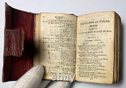 Wesley's Hymns, Miniature Antique Methodist Hymn Book, Rare Wallet Style Binding