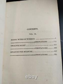 William Shakespeare Dramatic Works Plays 14 Vol Set Antique HC Books 1806 RARE