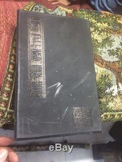 Wonderful Chinese Unusual Rare Antique Ancient Calligraphy Book on Jade Stone
