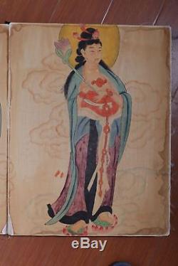 Wonderful Rare Old China Hand Painting Figures FouDao Book Marks WuDaoZi KK495