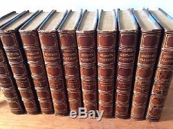 Works of Gustave Flaubert 10 vol set antique books leather Walter Dunne rare lot