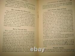 X Rare Book Victorian House Guide Medical Furnishings Cookbook Beauty Recipes