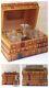 Xl Crystal Baccarat Whisky Liquor Set Tantalus French 1880 Rare Cuir Bound Books